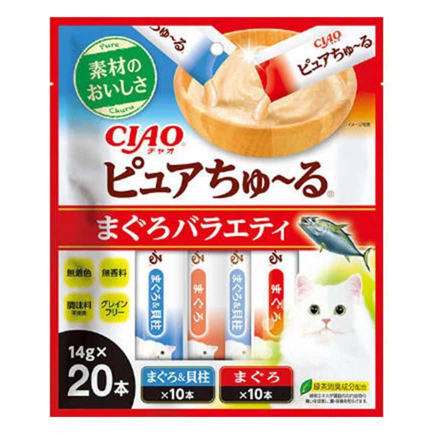 CIAO 貓零食 Pure超奴醬 吞拿魚Party 14g×20 (TSC-215) (圖片2)