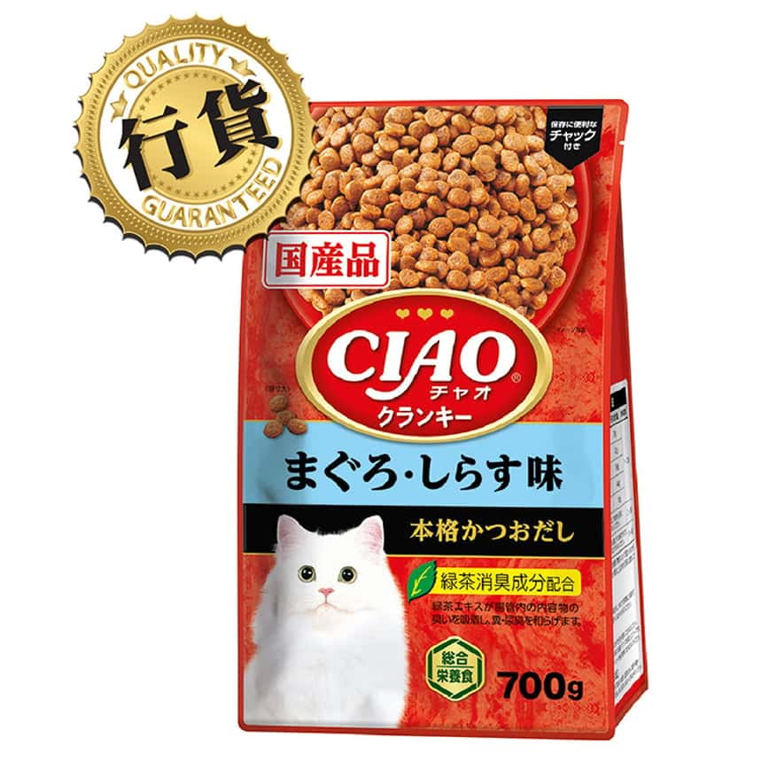 CIAO 貓糧 脆脆糧 吞拿魚+白飯味 700g (P-454) (圖片2)