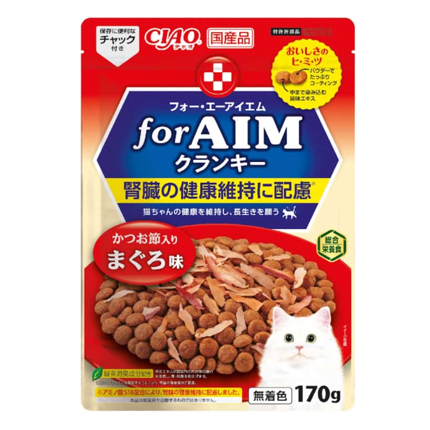 CIAO 貓糧 AIM夾心乾糧 木魚片+吞拿魚味 170g (CA-41) (圖片2)