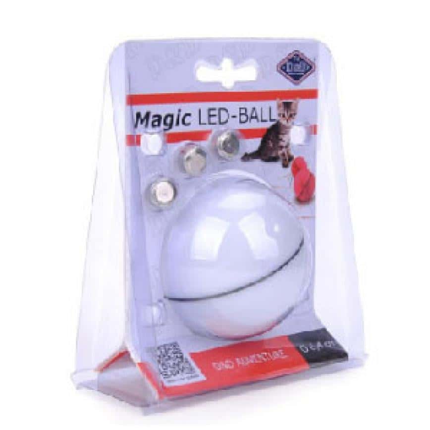 LED 貓玩具 閃光滾動發光球逗貓玩具 (白) (圖片2)