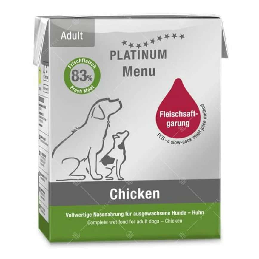 PLATINUM 狗濕糧 成犬配方 鮮雞肉 375g (PT610) (圖片2)