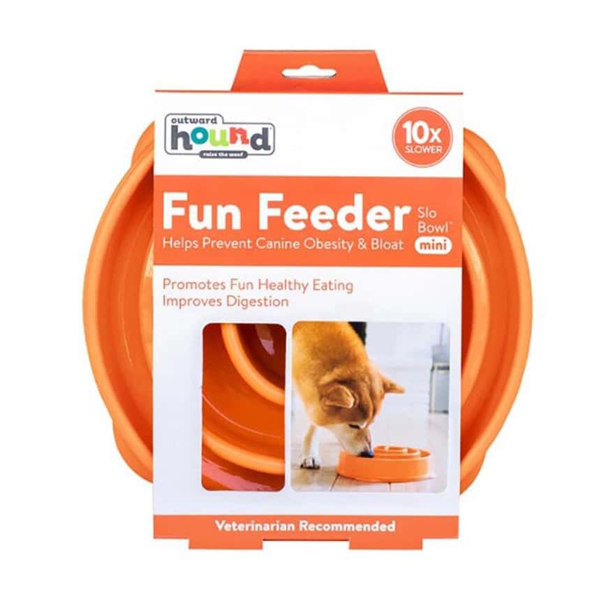 outward hound 好玩慢食碗 橙 中 (LP51004) (圖片2)