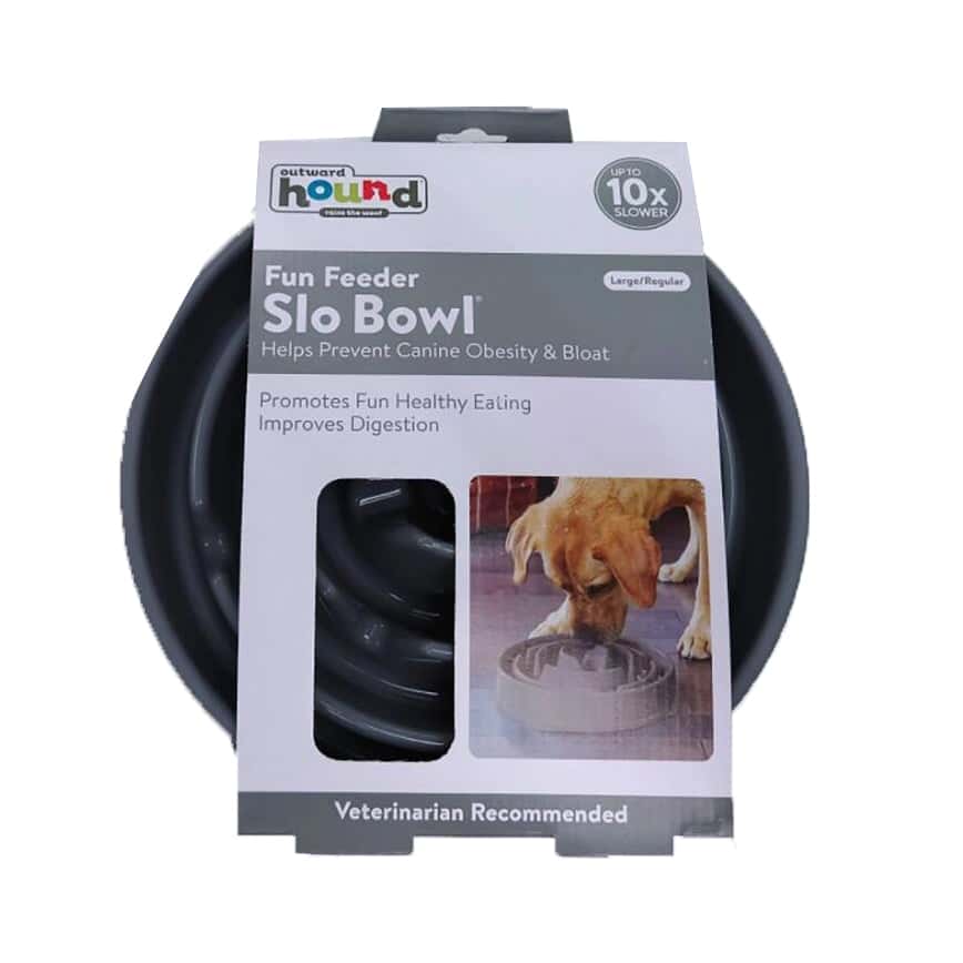 outward hound 好玩慢食碗 灰 大 (LP69892) (圖片2)