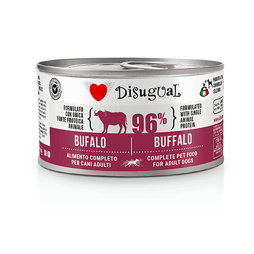 Disugual 意極鮮 狗罐頭 狗主食罐 96%極品鮮肉 單一蛋白配方 水牛 150g (DSGV116) | 意大利製造 (圖片2)