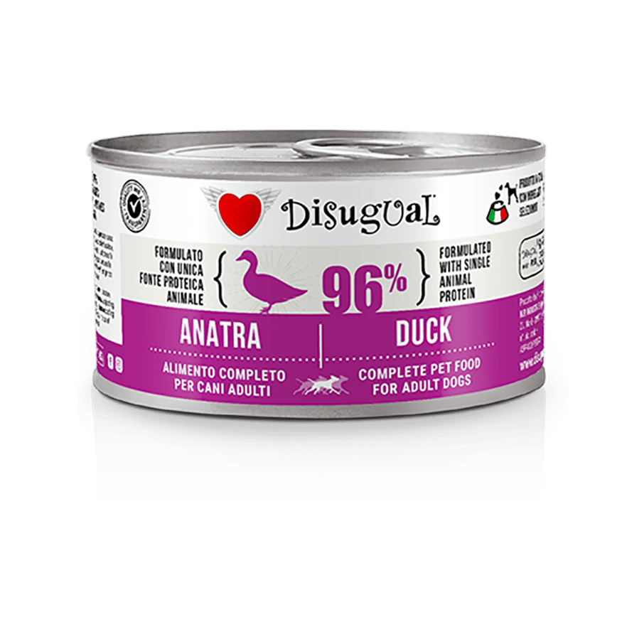 Disugual 意極鮮 狗罐頭 狗主食罐 96%極品鮮肉 單一蛋白配方 鴨肉 150g (DSGV108) | 意大利製造 (圖片2)