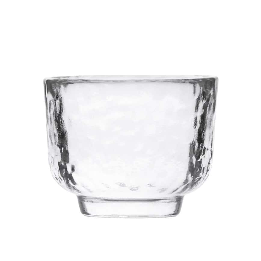 日式 玻璃錘紋清酒杯 1隻 (圖片2)
