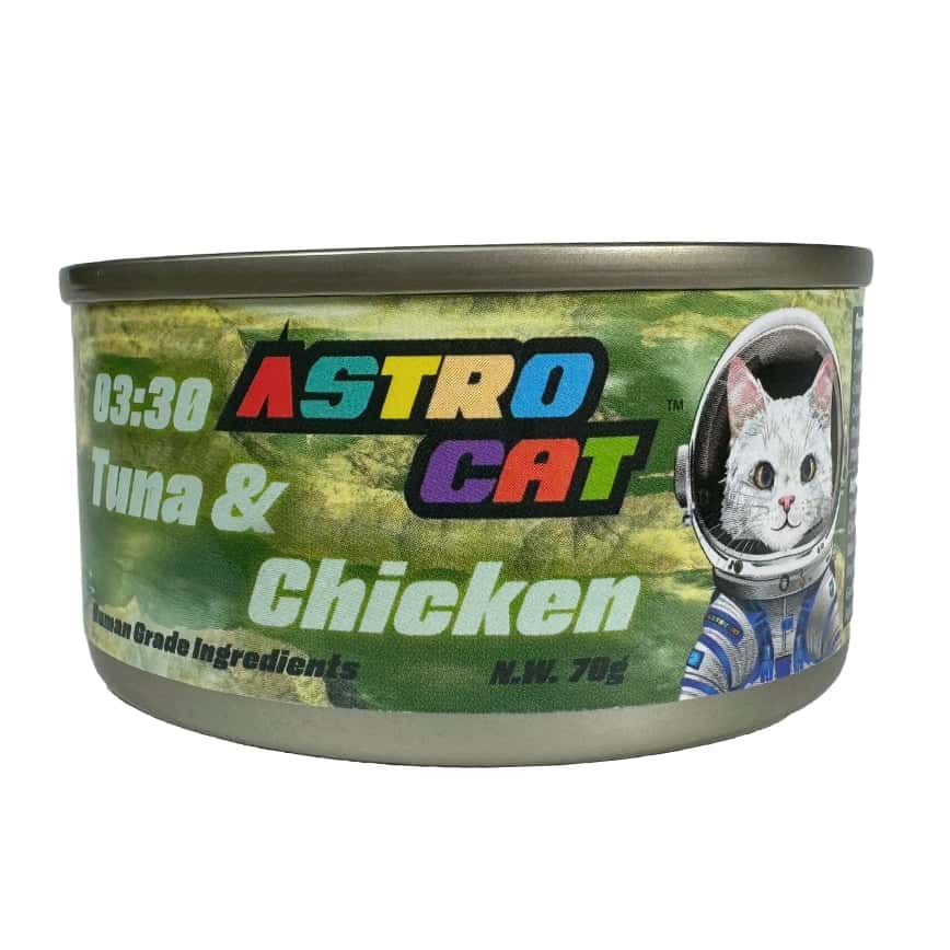 ASTRO CAT 貓罐頭 無穀物肉絲湯罐 雞肉+吞拿魚 70g (P00155-1) (圖片2)
