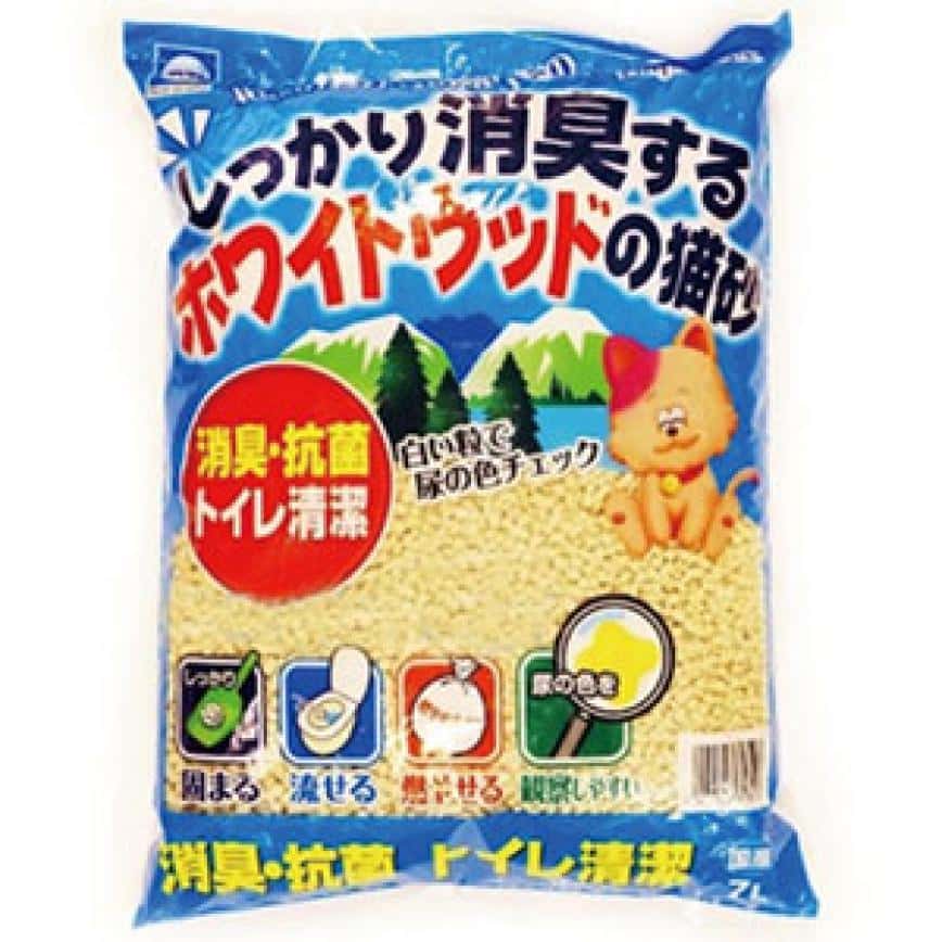 日本HappyPet大塚超強凝結白 木貓砂 7L (藍) (圖片2)