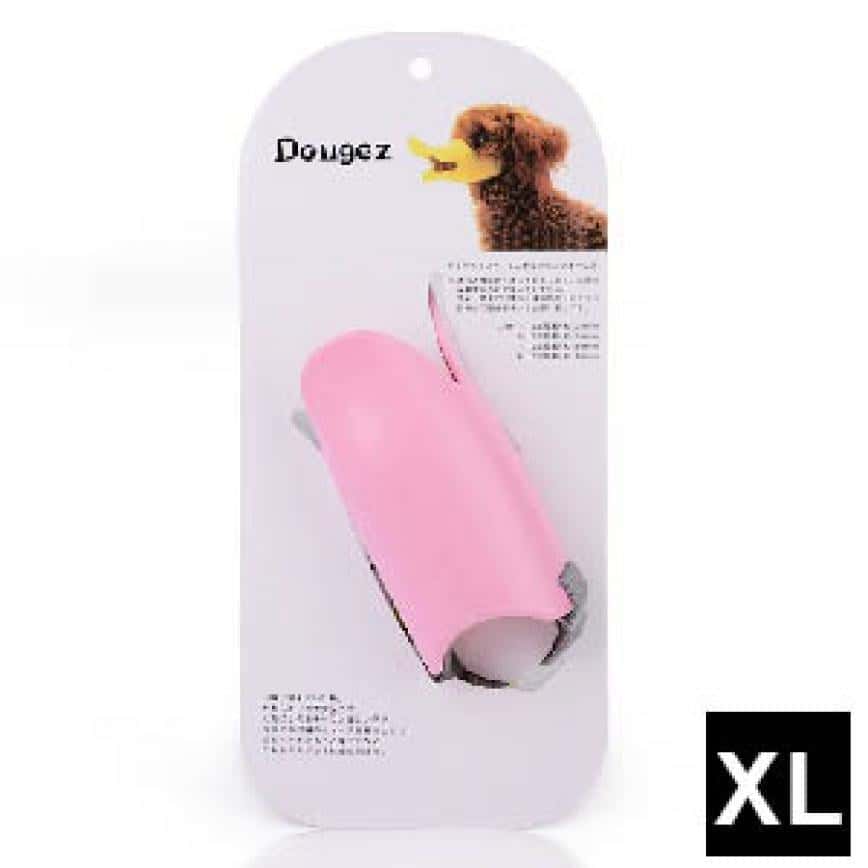 Dougez 可愛鴨仔造型狗狗口罩 (XL碼 粉紅) (圖片2)