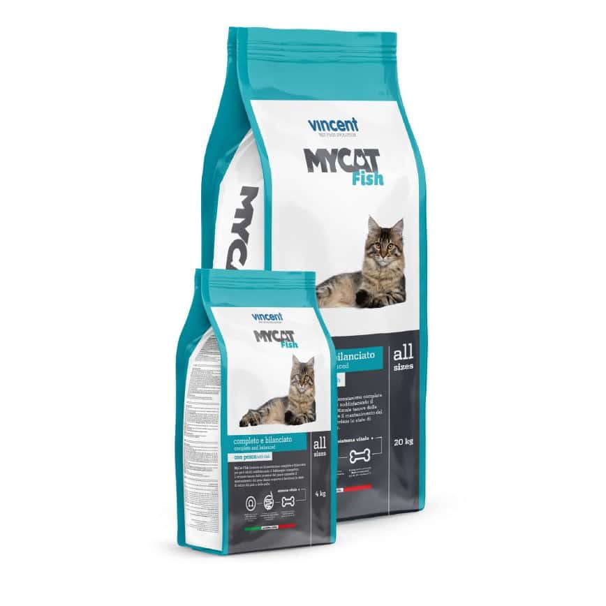 Vincent MYCAT 貓糧至尊 貓糧 全貓適用 意大利製造 海洋魚味 20kg - 限時體驗價 (圖片2)