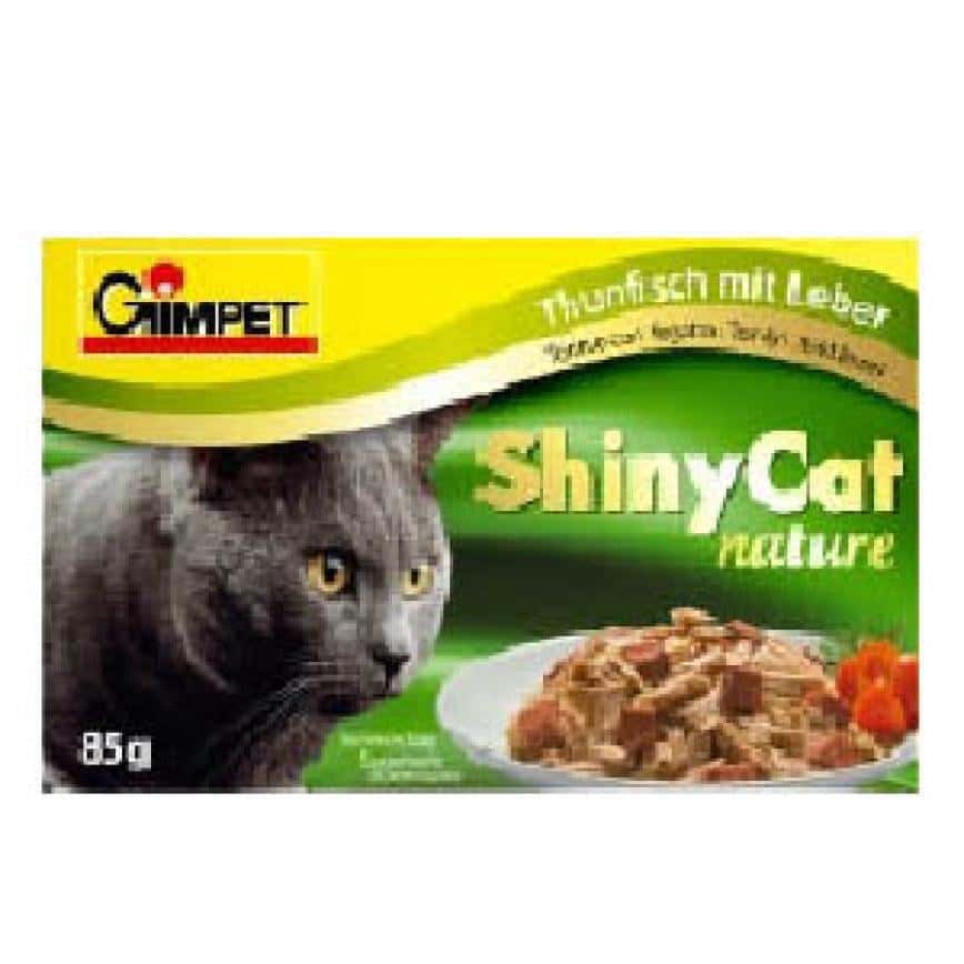 Gim Cat 貓罐頭 ShinyCat Nature 天然優質水煮罐 吞拿魚及迷你鳳尾魚 85g (綠) (GM412818) (圖片2)