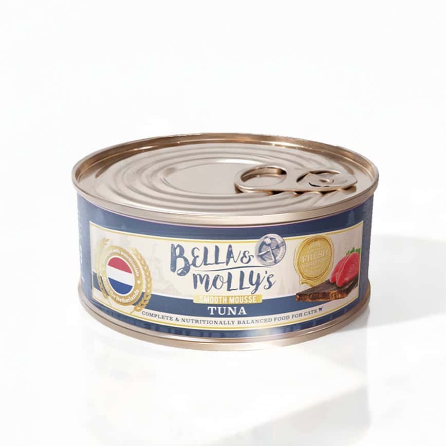 Bella & Molly's 荷蘭罐 貓罐頭 AAFCO 主食罐 提升免疫力 吞拿魚慕絲 156g (圖片2)