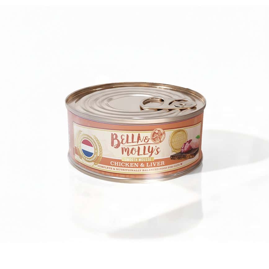 Bella & Molly's 荷蘭罐 貓罐頭 AAFCO 主食罐 護眼配方 雞肉及雞肝慕絲 40g - 限時試食價 (圖片2)
