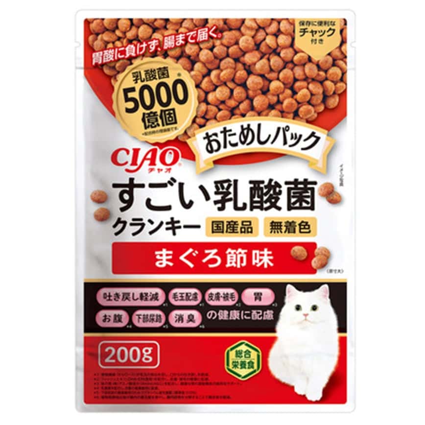 CIAO 貓糧 5000億個乳酸菌健腸配方 吞拿魚味 200g (P-307) (圖片2)