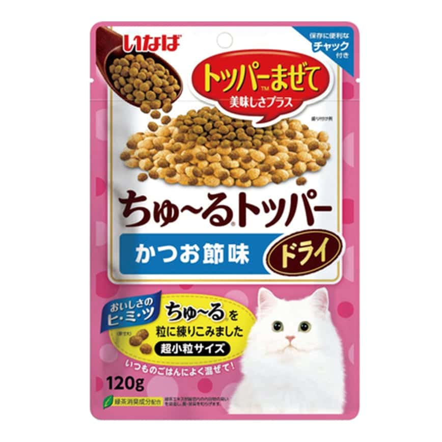 CIAO 貓零食 超小粒混合貓糧 鰹魚片味 120g (P-472) (圖片2)