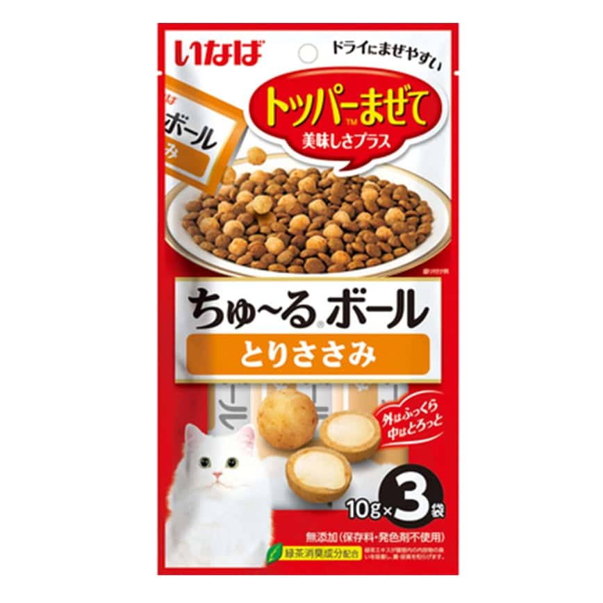 CIAO 貓零食 軟心粒粒 雞肉味 10g×3袋 (QSC-324) (圖片2)