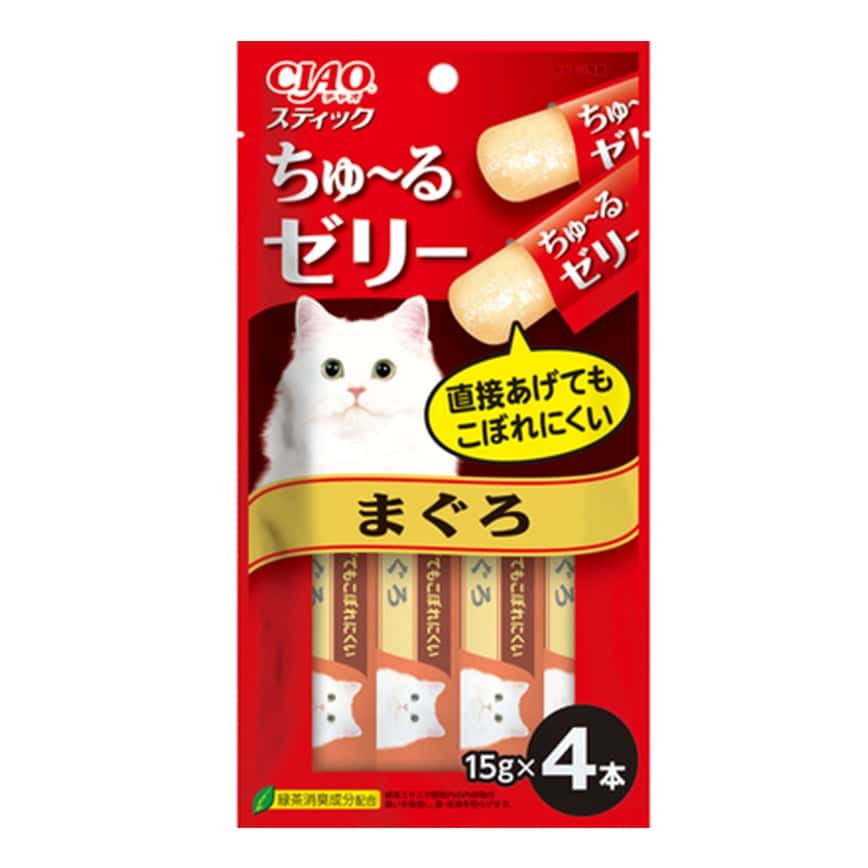 CIAO 貓零食 啫喱果凍棒 吞拿魚味 15g×4本 (TSC-121) (圖片2)