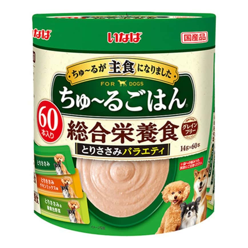 CIAO 狗肉泥 主食肉醬系列 雞肉及野菜味 14g×60本 (DS-256) (圖片2)