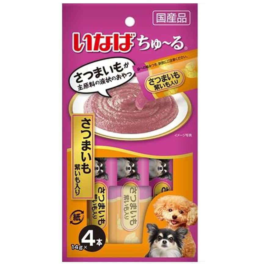 CIAO 狗肉泥 腸道健康配方 紫薯肉醬 14g×4本 (DS-307) (圖片2)