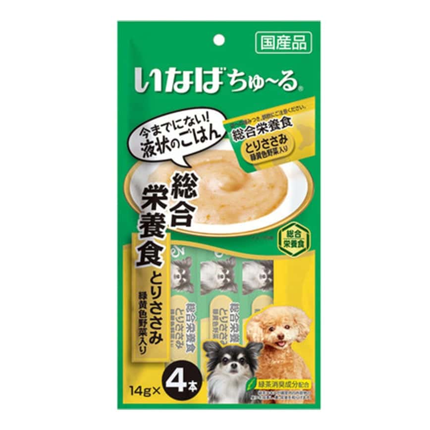 CIAO 狗肉泥 綜合營養 雞肉及野菜肉醬 14g×4本 (DS-201) (圖片2)