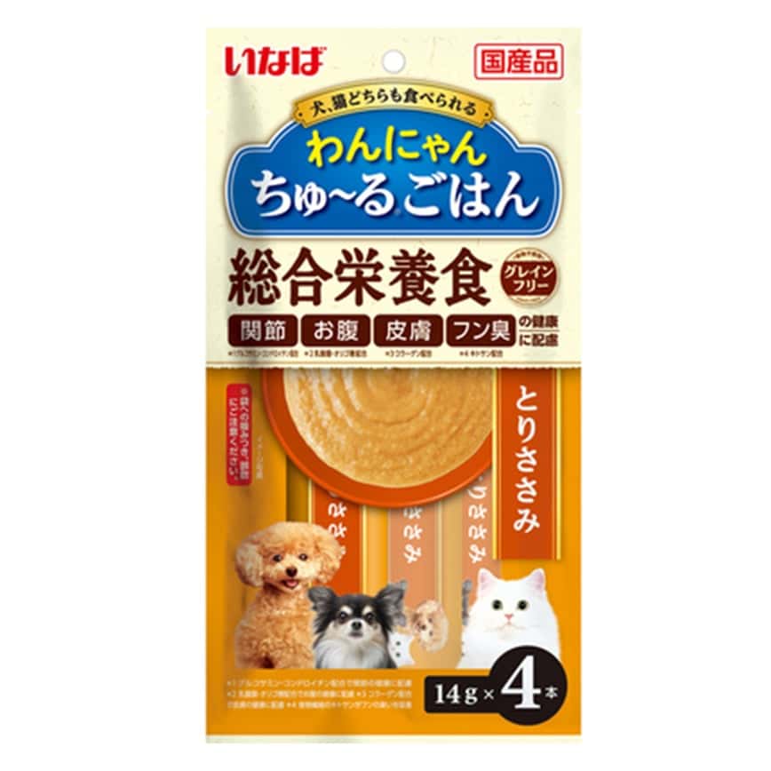 CIAO 貓狗肉泥 綜合營養 雞肉肉醬 14g×4本 (WN-03) (圖片2)