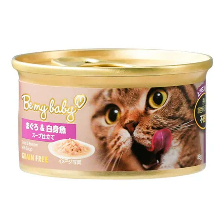 Be My Baby 貓罐頭 鮮肉無穀無膠 升級湯汁配方 吞拿魚&鯛魚 85g (90403549) (圖片2)