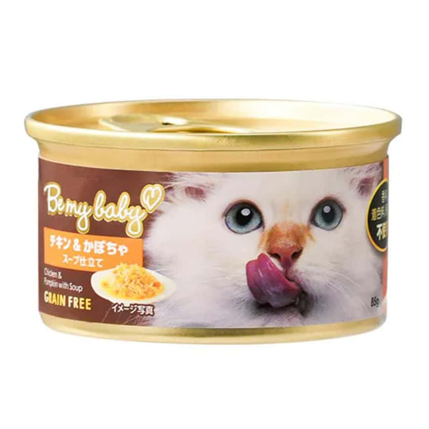 Be My Baby 貓罐頭 鮮肉無穀無膠 升級湯汁配方 雞肉&南瓜 85g (90403553) (圖片2)