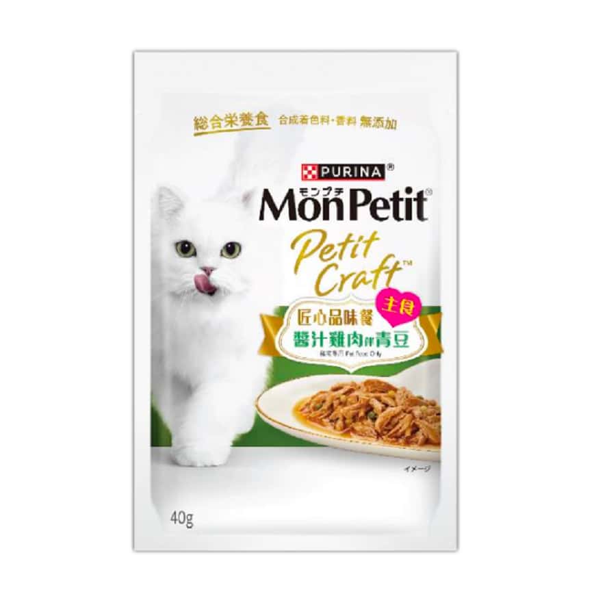 MonPetit 貓濕糧 匠心品味餐 醬汁雞肉伴青豆 40g (NE12598487) (圖片2)