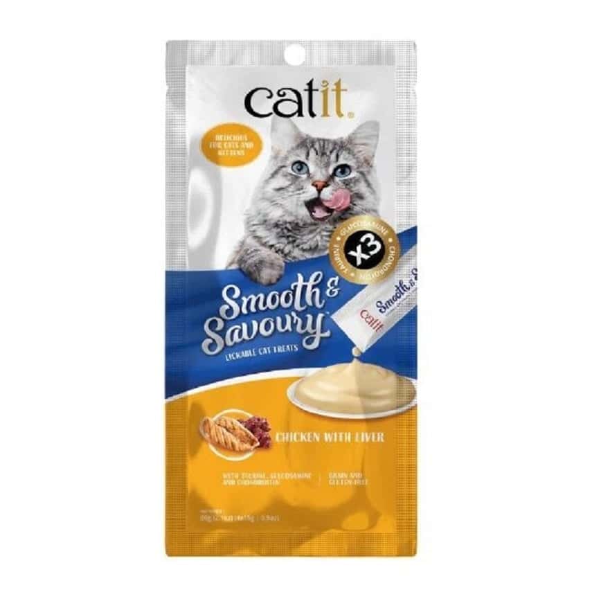 Catit Smooth & Savoury 肉泥條 雞肉+雞肝 60g (15g x 4) (44401) (圖片2)
