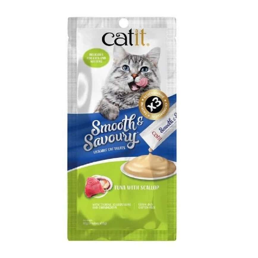 Catit Smooth & Savoury 肉泥條 吞拿魚+帶子 60g (15g x 4) (44405) (圖片2)