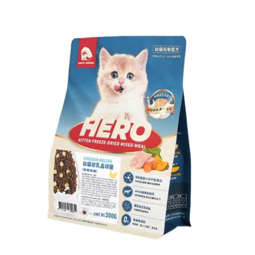HeroMama 貓糧 幼貓初乳晶球糧 營養嫩雞 300g (圖片2)