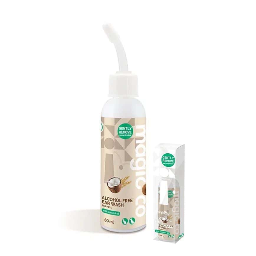Magicoco 燕麥潔耳液 Gently Remove Alcohol Free Ear Wash for Pets with coconut oil (貓犬通用) 60ml (MC2699) (圖片2)