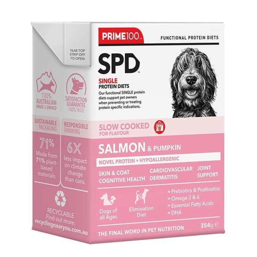 PRIME100 狗濕糧 慢煮鮮食 三文魚嫩南瓜 354g (20251101) (圖片2)