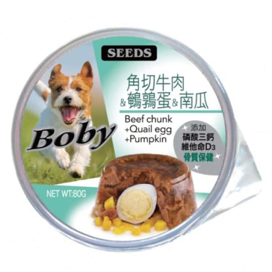 SEEDS 狗餐盒 ⾓切⽜⾁+鵪鶉蛋+南瓜 80g (boby07) (圖片2)