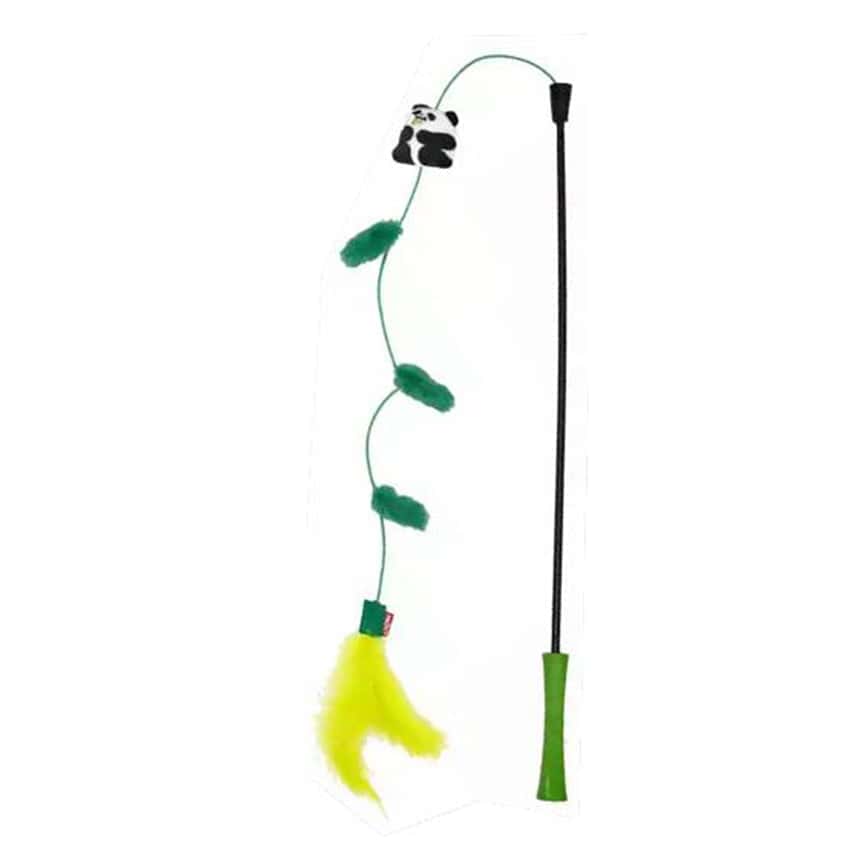 GiGwi Feather Teaser魔⼒貓棒 熊貓 (可替換頭) (7461)  (圖片2)