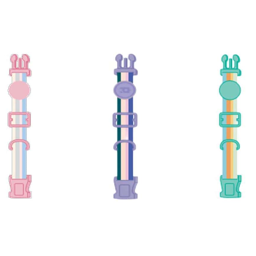 PETSVILLE 頸圈 軟糖夢境/藍莓旋風/薄荷檸檬/ M 1.5cm寬22-35cm長 (顔色隨機)  (圖片2)