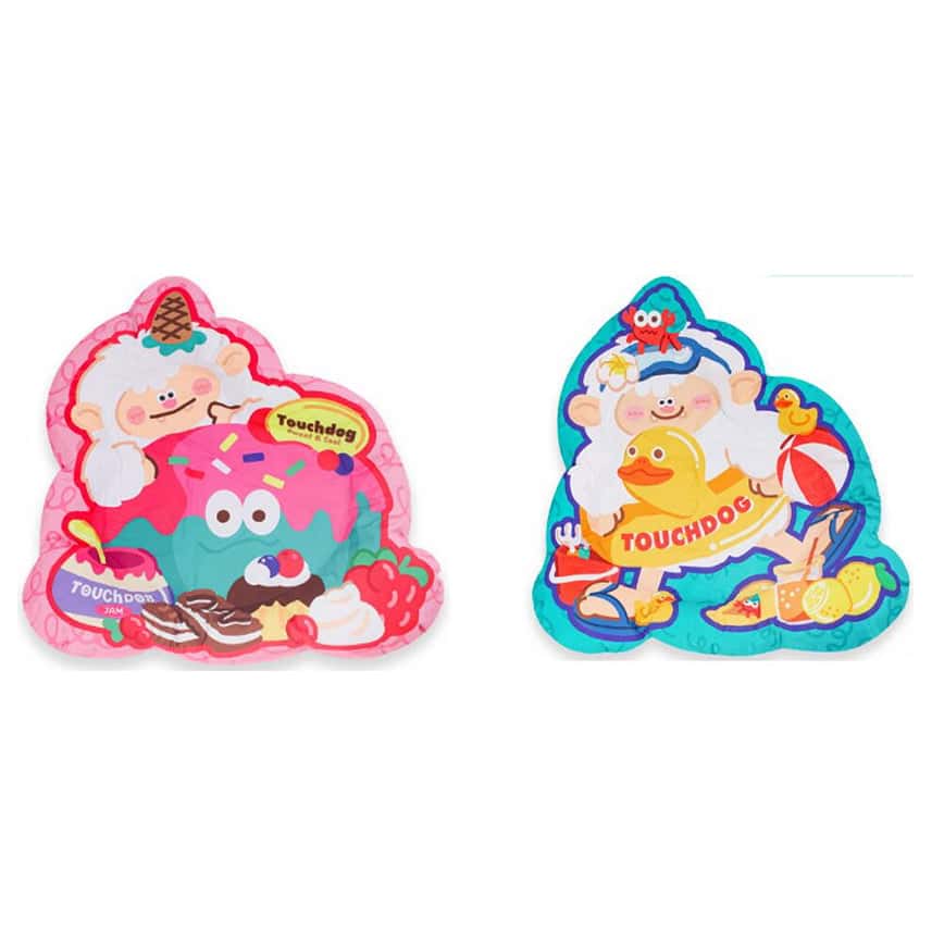 TOUCHDOG KUKU的夏天冰涼墊 粉色/藍色 75x76cm (款式隨機)  (圖片2)