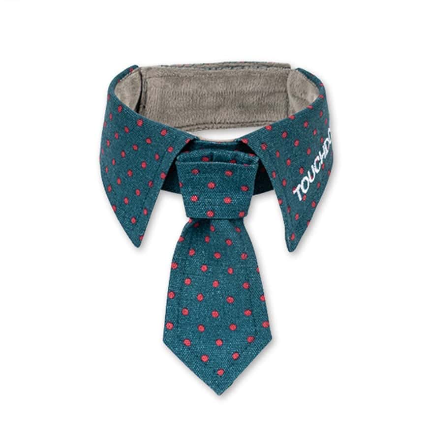 TOUCHCAT 獨創三⾓圍⼱ 領帶 墨綠 L (TDST0102B_L)  (圖片2)