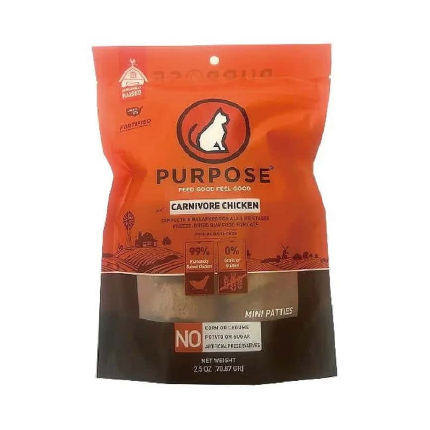 PURPOSE 貓糧 凍乾脫水生肉肉餅 單一蛋白 雞肉 12oz (148697) (圖片2)