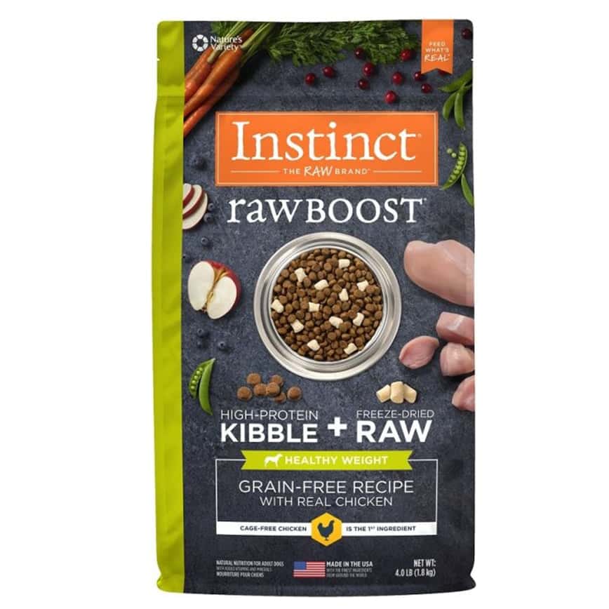 Instinct 狗糧 無穀物生肉系列 控制體重配方 雞肉 20lb (658382) (圖片2)