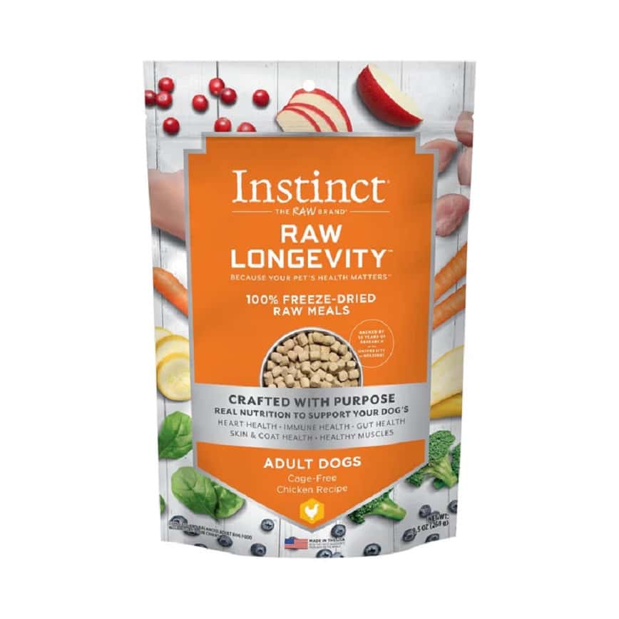 Instinct 狗糧 凍乾生肉主食糧 長壽系列 成犬 雞肉 16oz (621614) (圖片2)