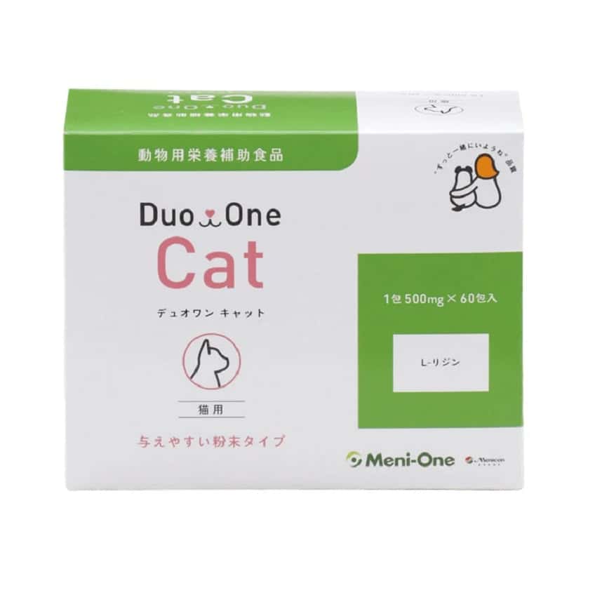 日本Meni-One Duo One 純賴氨酸補充劑 原味 (貓用) 500mg 60支入 (190646) (圖片2)