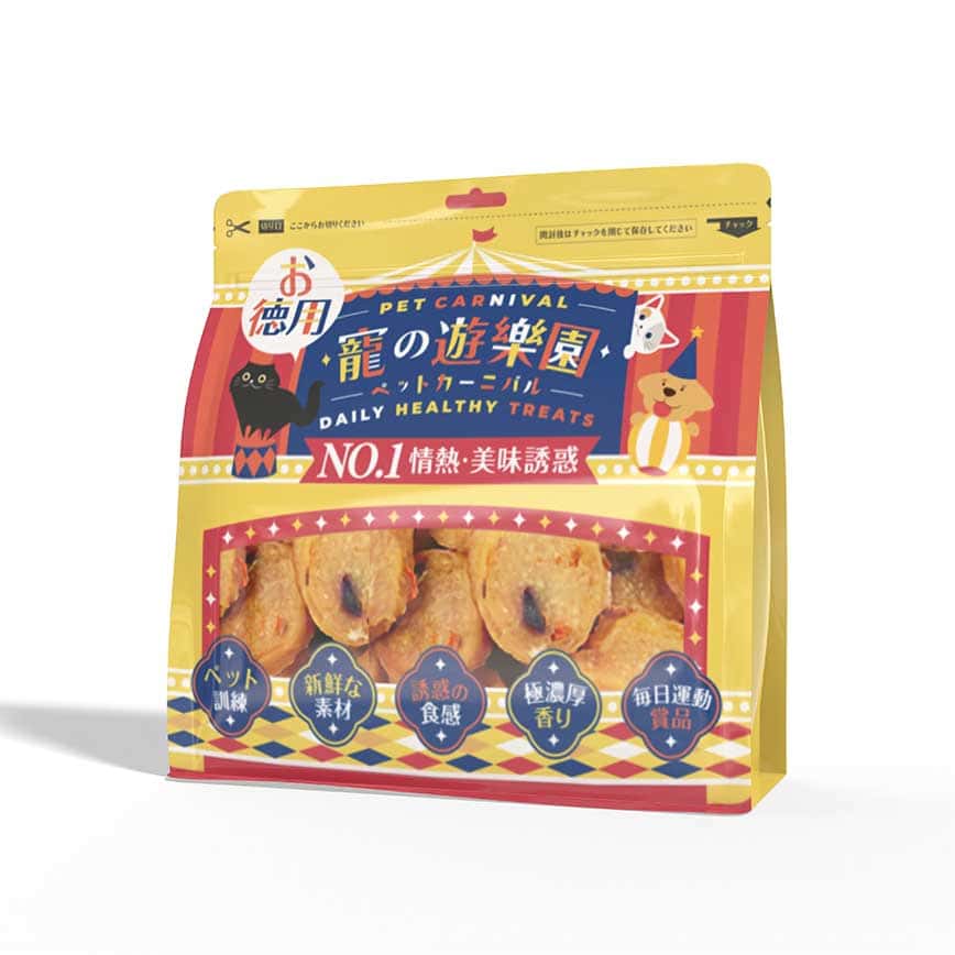 寵之遊樂園 風乾狗零食 嚴選蔬菜雞肉片 400g (圖片2)