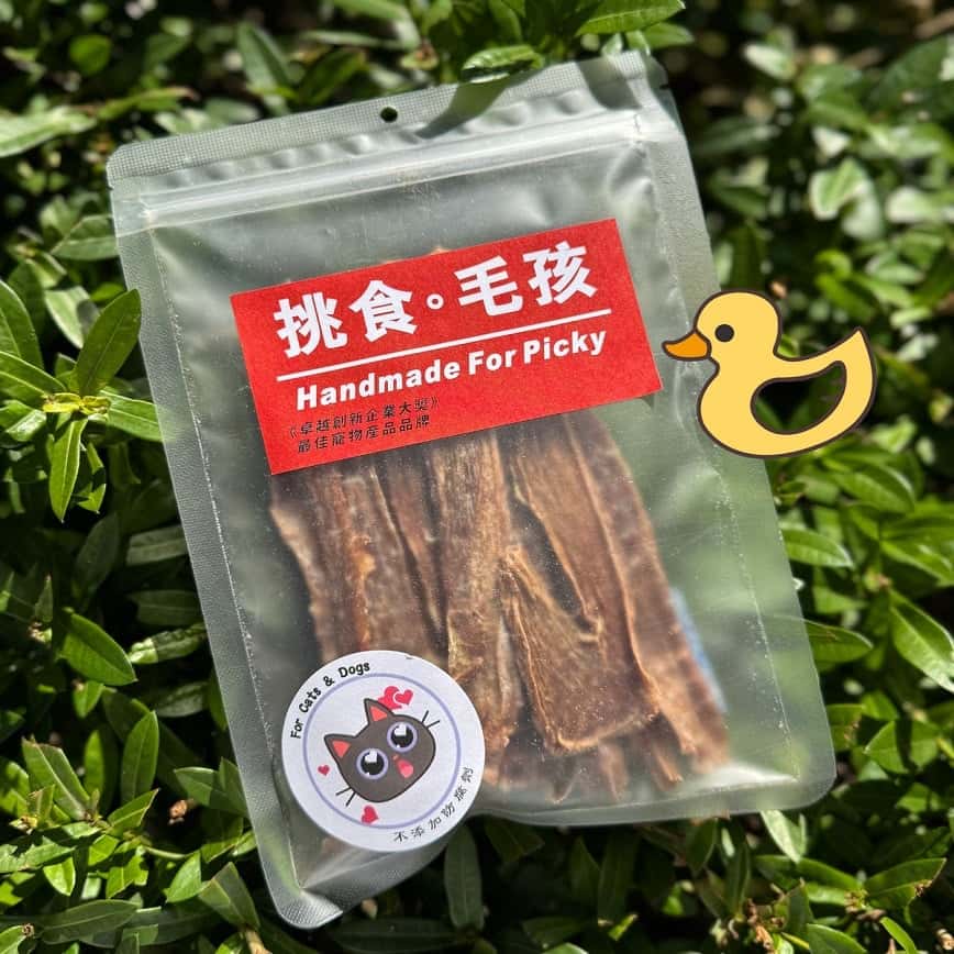 挑食毛孩 天然小食 天然風乾鴨肉片 60g (圖片2)