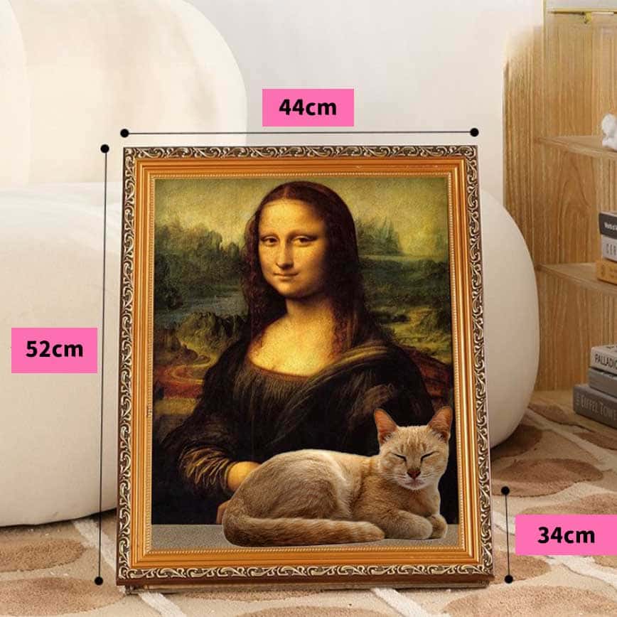 貓抓板之名畫系列 貓玩具 蒙娜麗莎 1個 (圖片2)