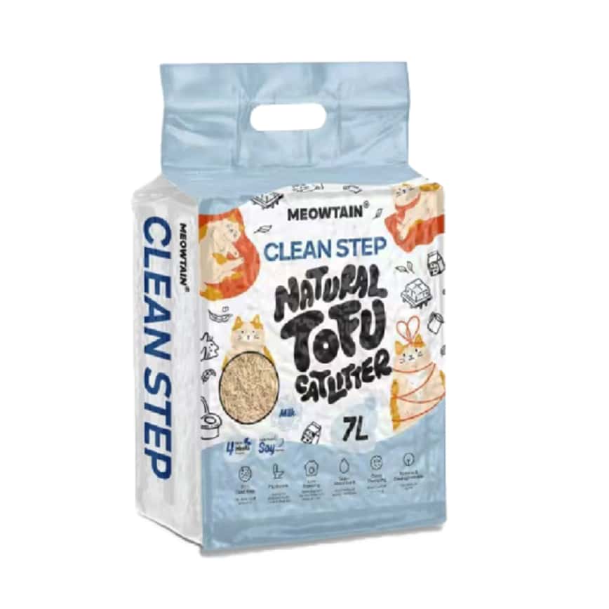 Clean Step 1.5mm天然 豆腐貓砂 牛奶味 7L (圖片2)