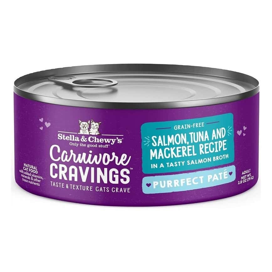 Stella & Chewy's 無穀物主食貓罐頭 滋味骨湯肉醬 成貓配方 三文魚+吞拿魚+鯖魚 2.8oz (PPC-STM-2.8) (圖片2)