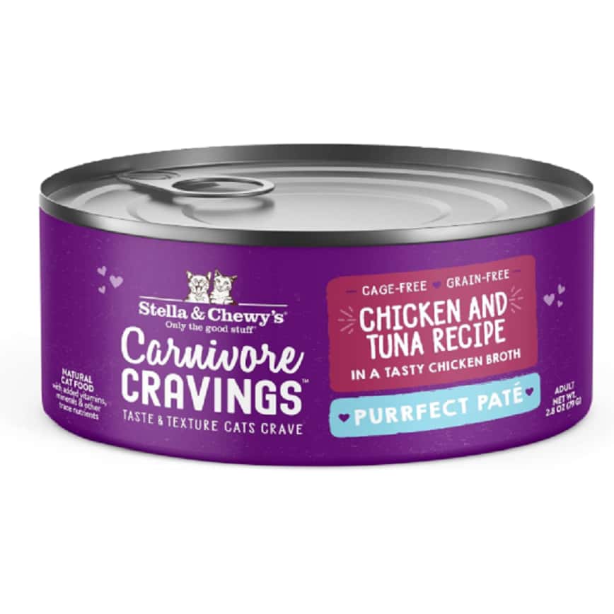 Stella & Chewy's 無穀物主食貓罐頭 滋味骨湯肉醬 成貓配方 雞+吞拿魚 2.8oz (PPC-CT-2.8) (圖片2)