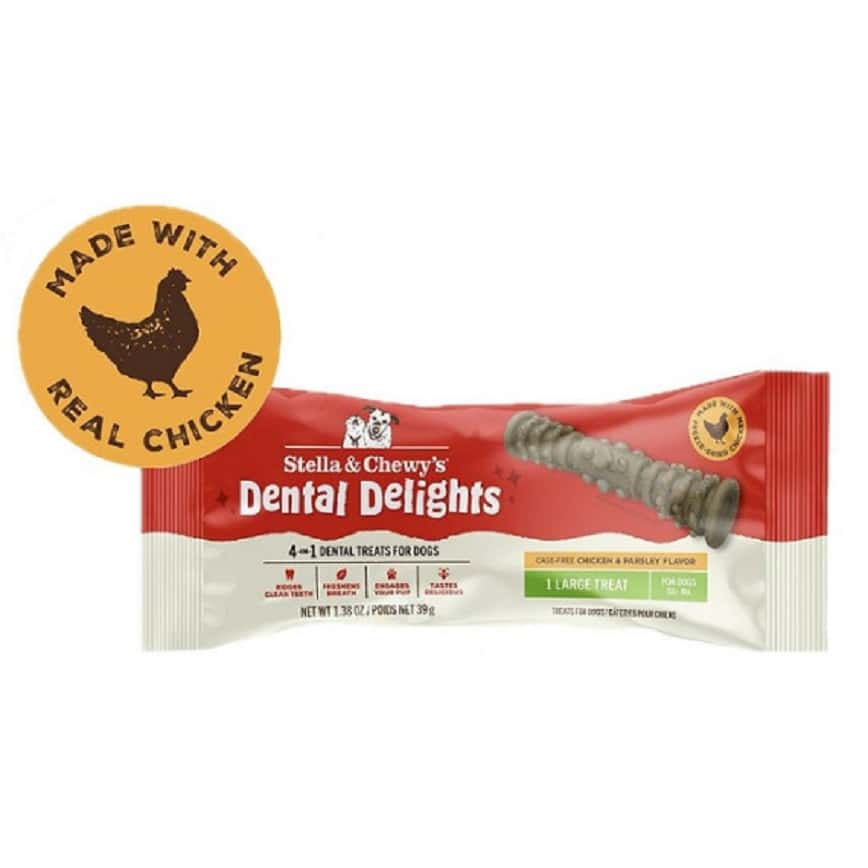Stella & Chewy's 凍乾放養雞 4合1 趣味潔齒骨 1支 獨立包裝 大型犬用 1.38oz (DDT-SS-LG) (圖片2)