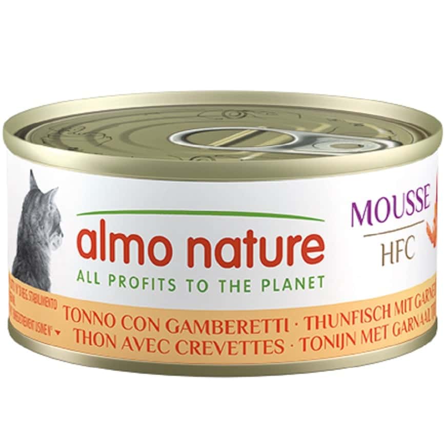 Almo Nature HFC Mousse 貓罐頭 吞拿魚+鮮蝦 70g (9442H) (圖片2)